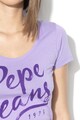 Pepe Jeans London Tricou cu imprimeu logo Andrea Femei