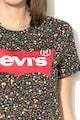 Levi's Tricou cu imprimeu floral si logo 13 Femei