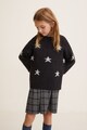 Mango Пуловер Star с шарка Момичета