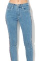 Levi's Blugi skinny cu talie inalta si garnituri tubulare laterale cu logo 721 Femei