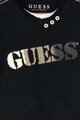 GUESS JEANS Tricou cu imprimeu logo catifelat Baieti