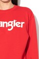 Wrangler Bluza sport cu decolteu la baza gatului si logo Femei