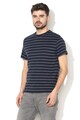 Tom Tailor Tricou cu decolteu la baza gatului si model in dungi Barbati