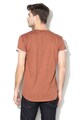 Pepe Jeans London Tricou regular fit cu imprimeu text si logo Teak Barbati