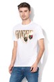 GUESS JEANS Tricou slim fit din amestec de modal, cu imprimeu logo Barbati