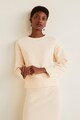 Mango Lif pulóver texturált hatással női