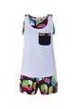 Tuc Tuc Set de tricou fara maneci cu aspect 2in1 si pantaloni scurti Fete