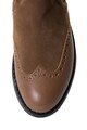 U.S. Polo Assn. Ghete Chelsea brogue de piele si piele intoarsa Vaiana Femei