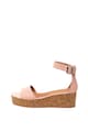 Zee Lane Sandale wedge de piele, cu bareta pe glezna Femei