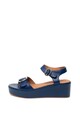 Zee Lane Sandale wedge de piele cu bareta pe glezna Femei