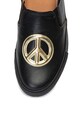 Love Moschino Pantofi slip-on de piele ecologica cu aplicatie decorativa Femei