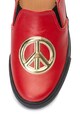 Love Moschino Műbőr bebújós cipő dekoratív rátéttel női
