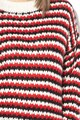 Silvian Heach Collection Пуловер Domeno на райе с едра плетка Жени