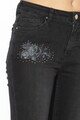 Silvian Heach Collection Blugi crop skinny fit cu aplicatie Cleveland Femei