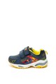 OMS by Original Marines Pantofi sport de piele ecologica, cu velcro si detaliu Superman Fete