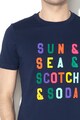 Scotch & Soda Tricou cu aplicatii text Barbati