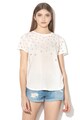 Maison Scotch Tricou cu insertii transparente Femei