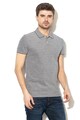 Scotch & Soda Tricou polo din pique cu imprimeu grafic Barbati