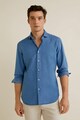 Mango Camasa slim fit din chambray Chambre Barbati