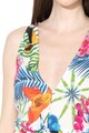 DESIGUAL Rochie evazata de plaja, cu imprimeu floral Patrice Femei