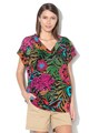 DESIGUAL Tricou de plaja cu imprimeu floral Xenia Femei