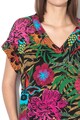 DESIGUAL Tricou de plaja cu imprimeu floral Xenia Femei