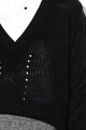 JdY Baskille V-nyakú pulóver perforációkkal női
