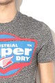 SUPERDRY Tricou cu imprimeu cauciucat Heritage Barbati