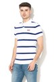 SUPERDRY Tricou polo din pique cu imprimeu Beach Barbati