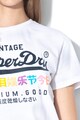 SUPERDRY Tricou cu imprimeu logo Premium Goods Puff Femei