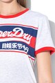 SUPERDRY Tricou cu logo Ringer Infill Vintage Femei