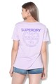 SUPERDRY Katie modáltartalmú póló gumis logómintával női