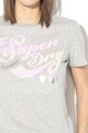 SUPERDRY Tricou cu logo cu paiete Script Femei