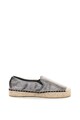 SUPERDRY Espadrile de piele ecologica, cu aspect stralucitor Polly Femei