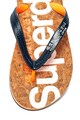 SUPERDRY Papuci flip-flop de pluta cu insertii stralucitoare Femei