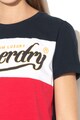 SUPERDRY Tricou colorblock cu logo Femei