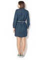 Esprit Rochie tip camasa, din denim, cu cordon in talie Femei