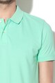 Esprit Tricou polo din pique, cu logo cauciucat Barbati