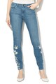 EDC by Esprit Blugi skinny cu broderii florale Femei