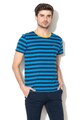 EDC by Esprit Tricou cu model in dungi si decolteu contrastant Barbati