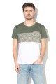 EDC by Esprit Tricou regular fit cu model in dungi si buzunar pe piept Barbati