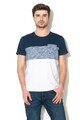 EDC by Esprit Tricou regular fit cu model in dungi si buzunar pe piept Barbati