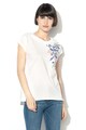 Esprit Tricou din bumbac organic, cu broderie Femei