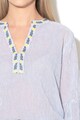 EDC by Esprit Раирана блуза с флорални бродерии Жени
