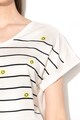 EDC by Esprit Csíkos póló hímzett részletekkel női