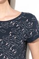 EDC by Esprit Тениска от органичен памук с десен Жени