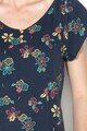 Esprit Bluza cu maneci scurte si model floral Femei