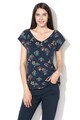 Esprit Bluza cu maneci scurte si model floral Femei