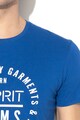Esprit Тениска с овално деколте и лого Мъже