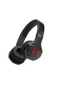 Under Armour by JBL Casti sport On-Ear Under Armour Train, Sweat Proof, Bluetooth Wireless, Multifunction TalkThru button, 16h Playback, Negru/Rosu Femei